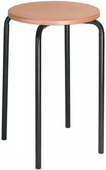 STIER Stapelhocker Stahlrohrgestell, Buche, 500mm (904898)