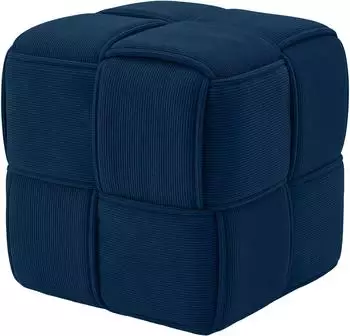 CLP Forinta Sitzw&uuml;rfel Cord, blau, 40x40x40cm
