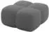 ALTDECOR Miko-Puf Pouf Bouclé, grau, 90x90x45cm (800001941121)