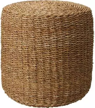 Koopman Runder Hocker aus Seegras, &Oslash; 40cm
