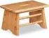 Relaxdays Tritthocker Bambus, 33x20x21,5cm