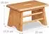 Relaxdays Tritthocker Bambus, 33x20x21,5cm