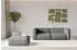ALTDECOR MIRA-PUF Pouf Sitzhocker, Velours, grau, 91x89x40cm