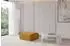 ALTDECOR MIRA-PUF Pouf Cord senfgelb 91x89x40cm
