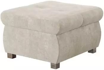 Mirjan24 Orkan Klein Polsterhocker, quadratisch, creme, 60x60x39cm (800001912098)