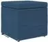 vidaXL Apex Prime Plus Hocker blau, Stoff & Pressholz, 41x41x40cm