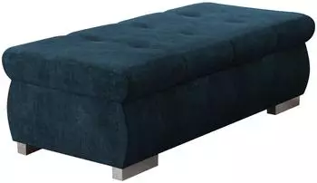 Mirjan24 Orkan Gro&szlig; Polsterhocker blau, Textil, 120x60x39cm (800001912466)