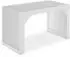 TecTake Sitzbank/Hocker Ribb Lamellenoptik, weiß (Ribb)