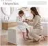 TecTake Sitzbank/Hocker Ribb Lamellenoptik, weiß (Ribb)
