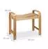 Relaxdays Badhocker mit Griffen, Bambus, 54x65x33cm