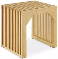 tectake Hocker, Beige, Holz, Rechteckig, 45x43x35 cm, Wohnzimmer, Hocker,...