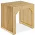 TecTake Ribb Sitzhocker Lamellenoptik, Bambus, 350kg (45x43cm)