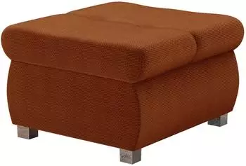 Mirjan24 Orkan Klein Polsterhocker quadratisch, Textil, braun, 60x60x39cm (800001912102)