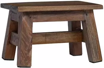 vidaXL Hocker, Mahagoniholz, natur, 30x20x20cm
