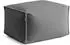 mokebo Pouf 'Block' Bouclé Teddystoff, rechteckig, anthrazit, 55x65x35cm