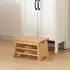 en.casa Ryslinge Tritthocker Bambus, bis 100kg, 33x22x20cm