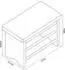 en.casa Ryslinge Tritthocker Bambus, bis 100kg, 33x22x20cm