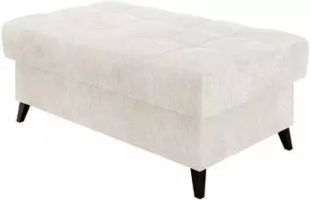 Mirjan24 Hocker Nord gepolstert, Spirit White, Holzf&uuml;&szlig;e, 106x44x67cm (800001993691)