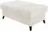 Mirjan24 Hocker Nord gepolstert, Spirit White, Holzfüße, 106x44x67cm (800001993691)