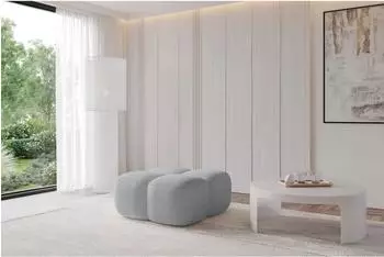ALTDECOR Miko-Puf modularer Sitzhocker Cord anthrazit 90x90x45cm (800001941162)