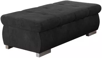 Mirjan24 Orkan Gro&szlig; Polsterhocker, grau, Textil, 120x60x39cm (Margo 227.09)