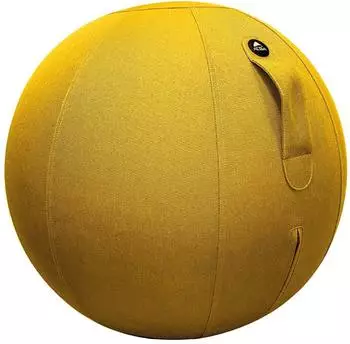 Alba MHBALL ergonomischer Sitzball, PVC/Polyester, safrangelb, &Oslash;650mm (MHBALL)
