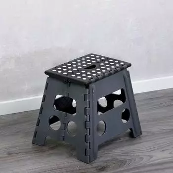 Kesper Klapphocker aus Kunststoff, schwarz (70734)