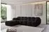 ALTDECOR Miko-Puf Pouf Velours schwarz 90x90x45cm (800001941183)