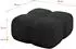 ALTDECOR Miko-Puf Pouf Velours schwarz 90x90x45cm (800001941183)