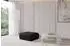 ALTDECOR Mira-Puf modularer Sitzhocker Velours schwarz 91x89x40cm (800002005285)