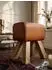 KADIMA DESIGN Turnbock Sitzhocker Echtleder, braun, 40x30x47cm
