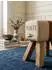 KADIMA DESIGN Sitzhocker Canvas Turnbock-Design, Echtleder, 40x30x47cm, braun
