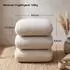 Duhome Hocker Bouclé-Stoff 360° drehbar, haferfarben (9272D1)