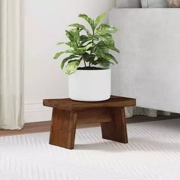 vidaXL Hocker natur, Mahagoniholz, 29x20x17cm