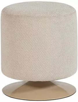 Woood Islen Polsterhocker Boucl&eacute; beige, drehbar (377830-E)
