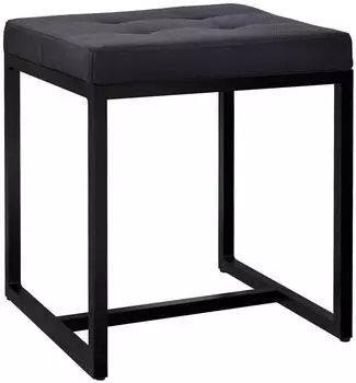 CLP Barci Sitzhocker schwarzes Gestell, Stoff schwarz (325058)