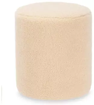 Gift Decor Teddy runder Sitzhocker, beige, &Oslash; 32cm