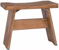 vidaXL Hocker Natur 40 x 25 x 31 cm Mahagoni Holz