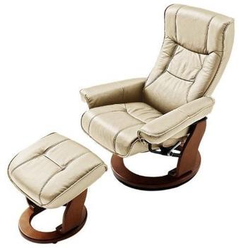 MCA-furniture MCA Furniture Relaxsessel Hamilton mit Hocker creme (64026CH5)