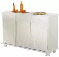 Inter Link Sideboard "Livio" 1 Stk. tlg. Kiefer Massiv, Landhaus, BxTxH: ca. 130 x 43