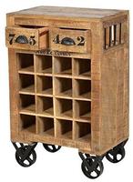 SIT &raquo;Rustic&laquo; Massivholz Mango Weinregal 1937-04