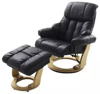 MCA-furniture MCA Furniture Calgary inkl. Hocker schwarz/natur (64023SN5)