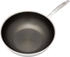 HENSSLERS Edelstahl Wok inkl. Glasdeckel Ø 28 cm