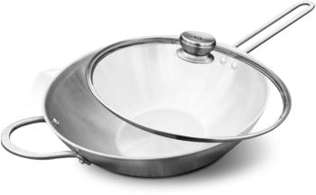 ZWILLING Twin Nova 3 Wok pfanne 30 cm mit Glasdeckel, 2 tlg