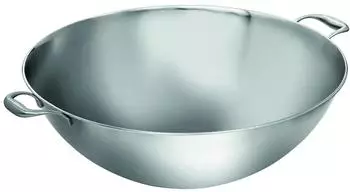 Bartscher XXL Wokpfanne Edelstahl, Ø 510 mm, 22 Liter, W510F, Boden flach (105731)