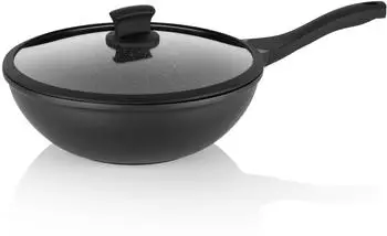 Kela Wok Stella Nova Aluguss schwarz 10,0cm 30,0cm&Oslash; 5,0l