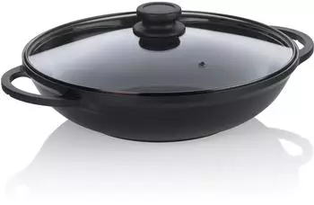 Kela Wok Atura Aluguss schwarz 8,5cm 32,0cmØ 4,0l