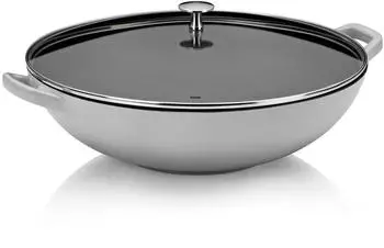 Kela Wok Calido Gusseisen hellgrau 17,0cm 36,0cmØ 4,0l
