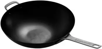 Kamado Joe Karbonstahl-Wok 2 Griffe &oslash; 40 cm Schwarz