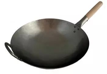 AAF Nommel Wok handgehämmert Carbonstahl rund ø 38 cm